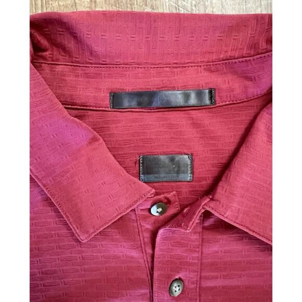 Nike Tiger Woods Collection Polo Shirt‎ Men's Large Dri Fit Golf Sunday Red EUC - Picture 7 of 10